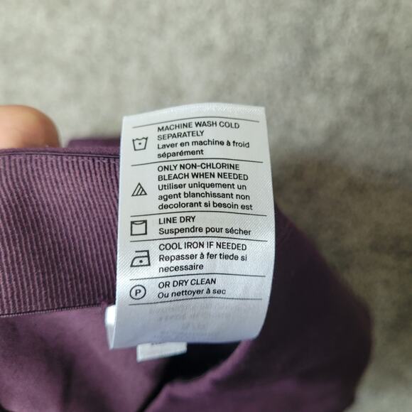 Vince Purple Stitch Front Midrise Ponte Stretch Pants Womens Size Small - Picture 7 of 10